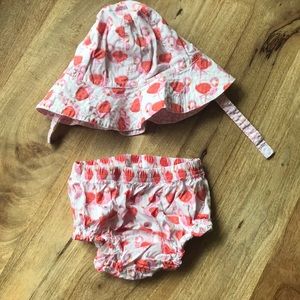 Pottery Barn Kids Reversible Hat and Diaper Cover